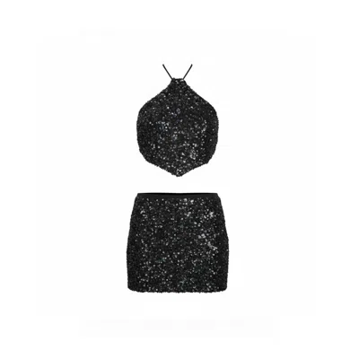 Suyty Women's Black Top Mykonos