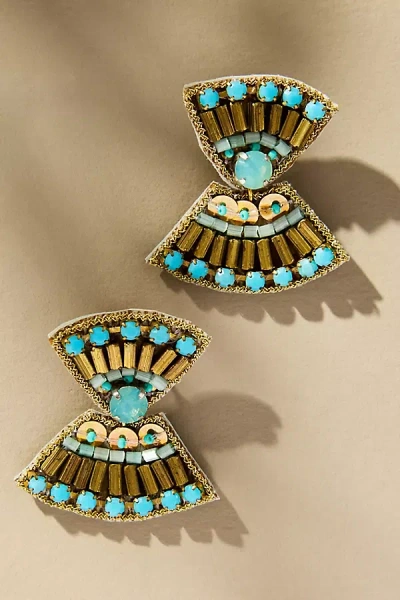 Suzanna Dai Bahia Beaded Drop Earrings