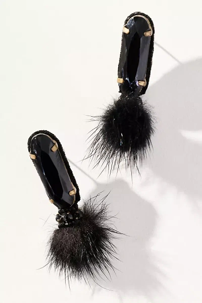 Suzanna Dai Karenina Button Earrings In Black