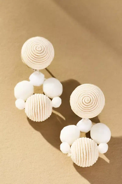 Suzanna Dai Silk Circle Drop Earrings