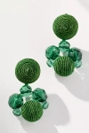 Suzanna Dai Silk Circle Drop Earrings
