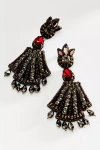 Suzanna Dai Weimar Large Drop Earrings In Red