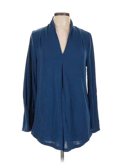 Pre-owned Suzanne Betro Cardigan Sweater In Blue