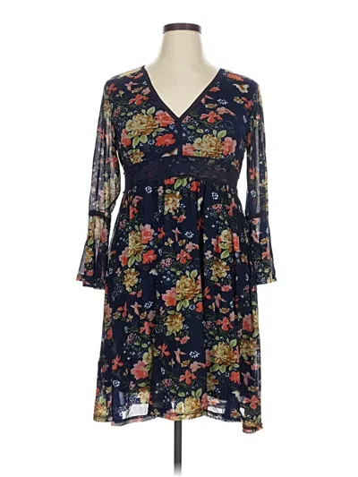 Pre-owned Suzanne Betro Casual Dress In Blue