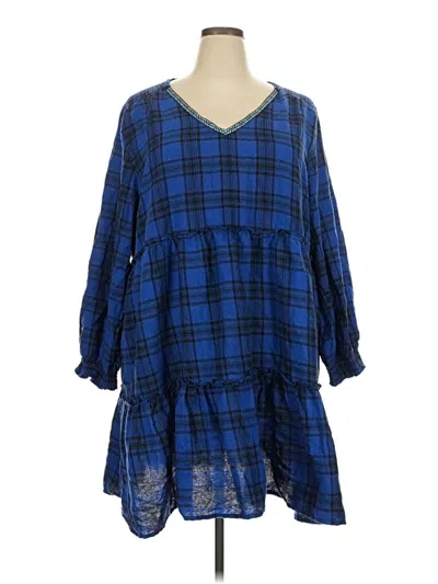 Pre-owned Suzanne Betro Casual Dress In Blue