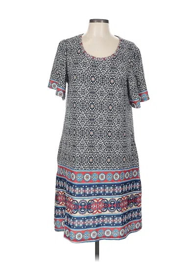 Pre-owned Suzanne Betro Casual Dress In Gray