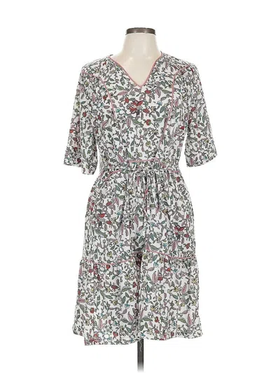 Pre-owned Suzanne Betro Casual Dress In Gray