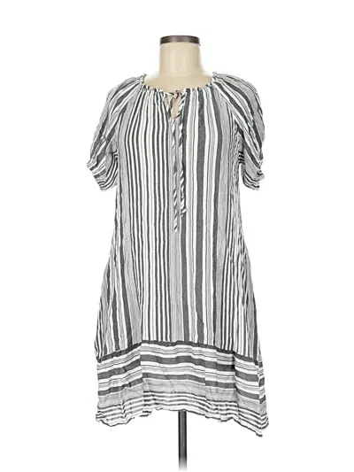 Pre-owned Suzanne Betro Casual Dress In Gray