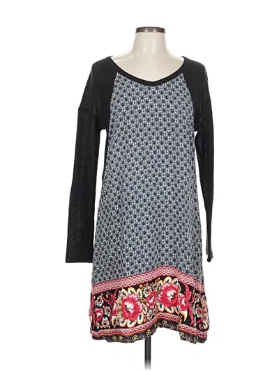 Pre-owned Suzanne Betro Casual Dress In Gray