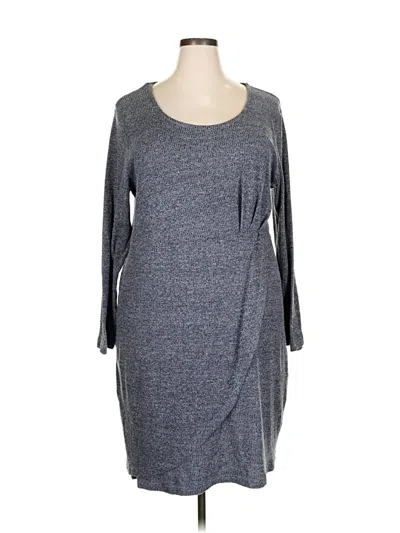 Pre-owned Suzanne Betro Casual Dress In Gray