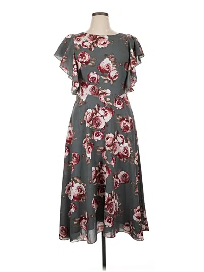 Pre-owned Suzanne Betro Casual Dress In Gray