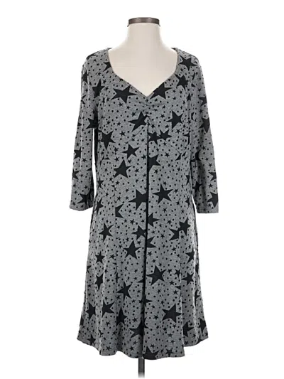 Pre-owned Suzanne Betro Casual Dress In Gray