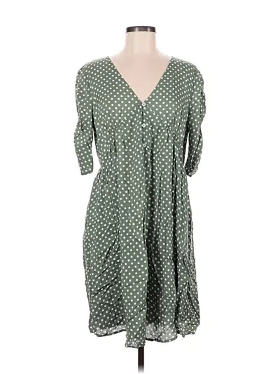 Pre-owned Suzanne Betro Casual Dress In Green