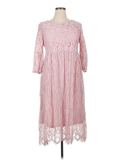 Pre-owned Suzanne Betro Casual Dress In Pink