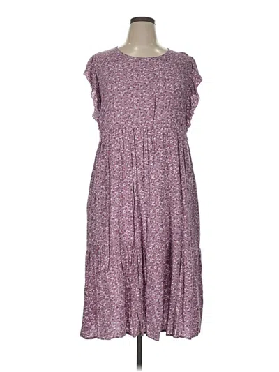 Pre-owned Suzanne Betro Casual Dress In Purple