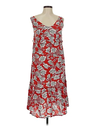 Pre-owned Suzanne Betro Casual Dress In Red