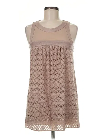Pre-owned Suzanne Betro Casual Dress In Tan