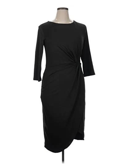 Pre-owned Suzanne Betro Cocktail Dress In Black