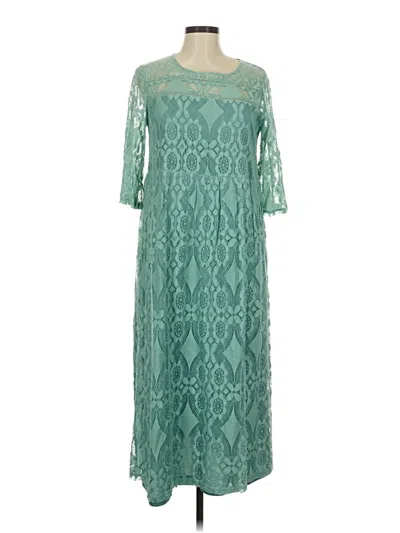 Pre-owned Suzanne Betro Cocktail Dress In Blue