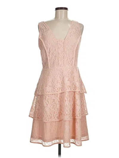 Pre-owned Suzanne Betro Cocktail Dress In Pink