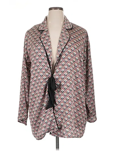 Pre-owned Suzanne Betro Kimono In Brown