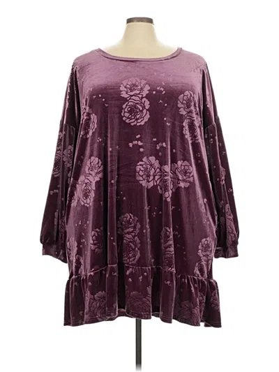 Pre-owned Suzanne Betro Kimono In Burgundy