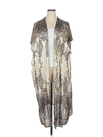 Pre-owned Suzanne Betro Kimono In Silver