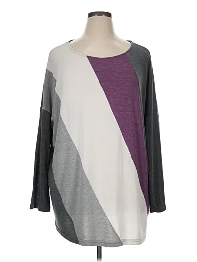 Pre-owned Suzanne Betro Pullover Sweater In Gray