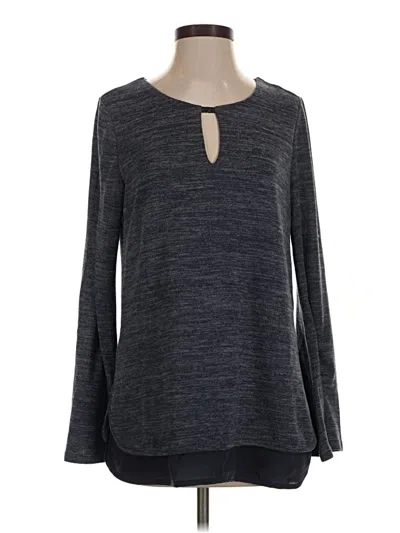 Pre-owned Suzanne Betro Pullover Sweater In Gray