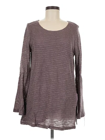 Pre-owned Suzanne Betro Pullover Sweater In Gray