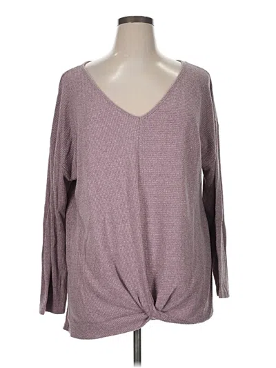 Pre-owned Suzanne Betro Pullover Sweater In Purple