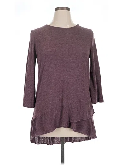 Pre-owned Suzanne Betro Pullover Sweater In Purple