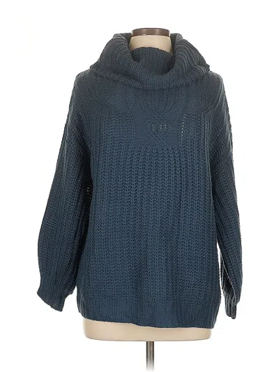 Pre-owned Suzanne Betro Pullover Sweater In Teal