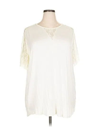 Pre-owned Suzanne Betro Short Sleeve T-shirt In White