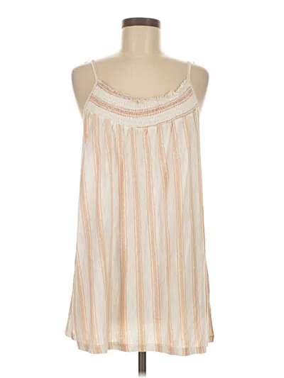 Pre-owned Suzanne Betro Sleeveless Blouse In White