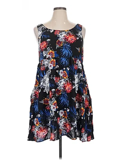 Pre-owned Suzanne Betro Sleeveless Top Black Strapless Neckline Tops