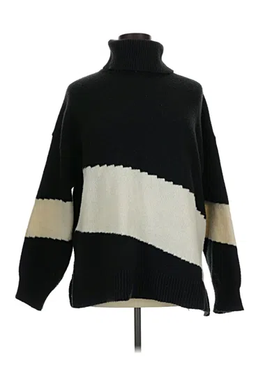 Pre-owned Suzanne Betro Turtleneck Sweater In Black