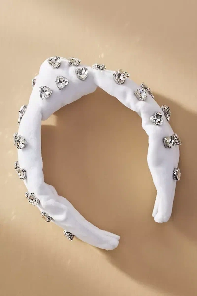 Suzanne Ceremony Heart Headband In White