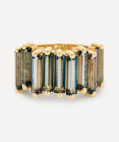 Suzanne Kalan 14ct Gold Green Envy Topaz Fireworks Ring