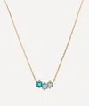 Suzanne Kalan 14ct Gold Topaz Mini Bar Pendant Necklace