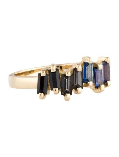 Pre-owned Suzanne Kalan 14k Multistone Ombre Amalfi Band