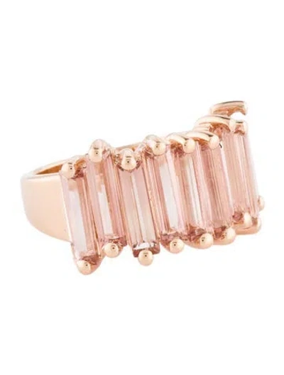 Pre-owned Suzanne Kalan 14k Topaz Amalfi Stacker Half Band In Multi