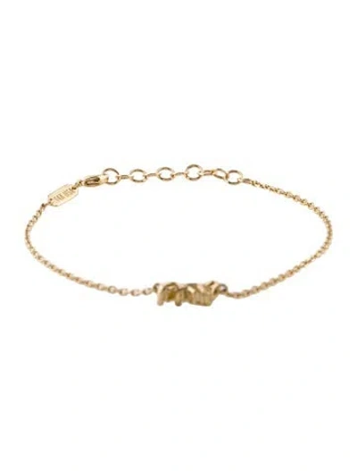 Pre-owned Suzanne Kalan 14k Topaz & Diamond Station Bracelet, 7" In Multi