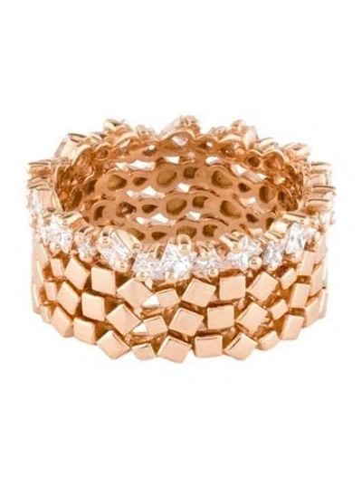 Pre-owned Suzanne Kalan 18k 1.02ctw Diamond Midi Eternity Band In Multi