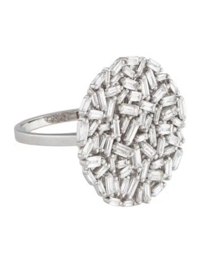 Pre-owned Suzanne Kalan 18k 1.90ctw Diamond Circle Cocktail Ring In Multi