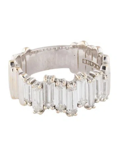 Pre-owned Suzanne Kalan 18k Diamond 1/4 Eternity Band In Multi