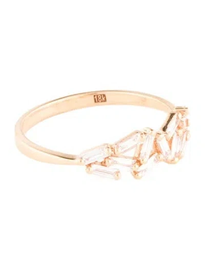 Pre-owned Suzanne Kalan 18k Diamond Band In Multi