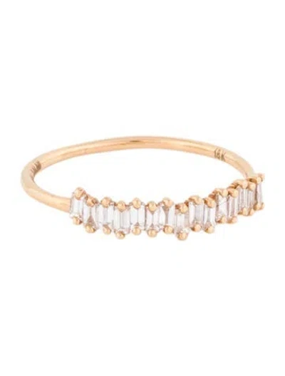 Pre-owned Suzanne Kalan 18k Diamond Band In Multicolor