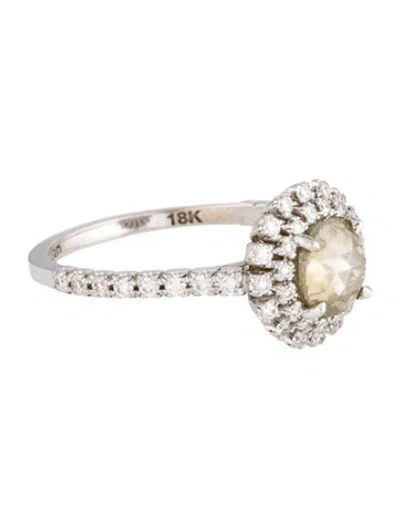 Pre-owned Suzanne Kalan 18k Diamond Cocktail Ring In Multi