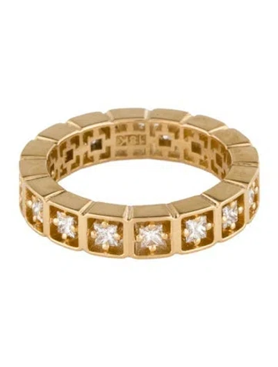 Pre-owned Suzanne Kalan 18k Diamond Eternity Band In Multi